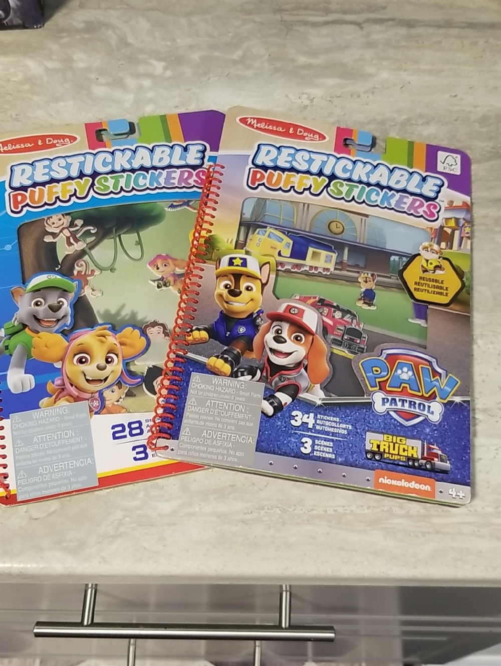 Melissa & Doug Restickable Puffy Stickers - Paw Patrol As Is